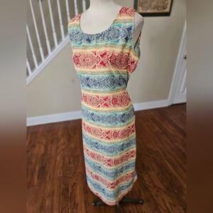 VTG Pretty Pink Boho Dress Medium